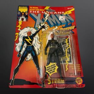 Vintage 1992 ToyBiz Uncanny X-Men Power Glow Storm Black Outfit Figure Sealed C1
